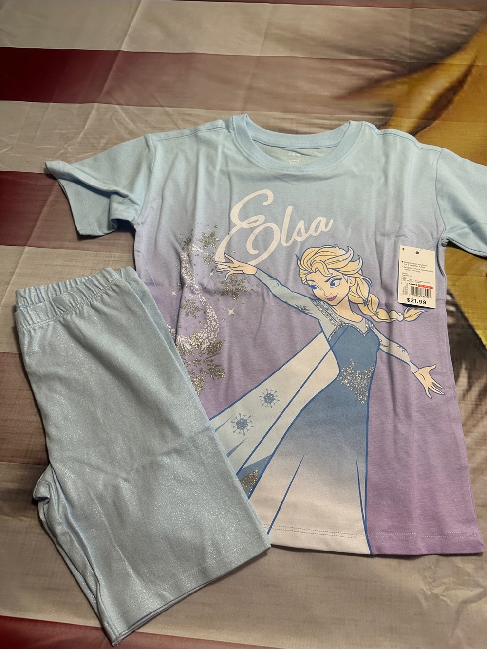Disney Elsa Light Blue and Lavender Girls' Set